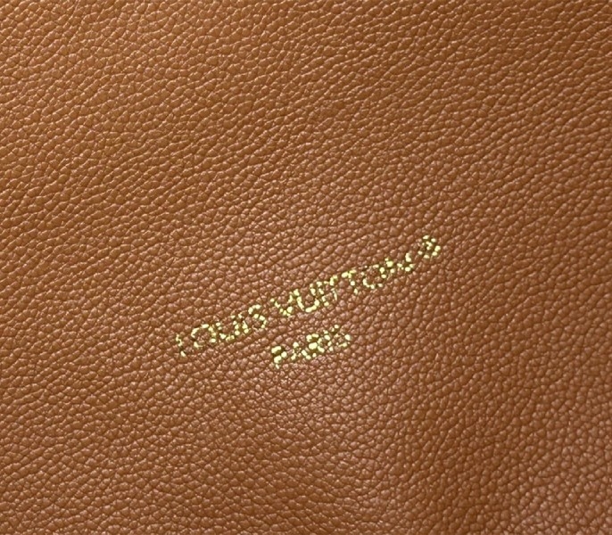 L0vis Vvtt0n Neverfull Bandouliere Inside Out MM Tote In Monogram Canvas And Brown Leather