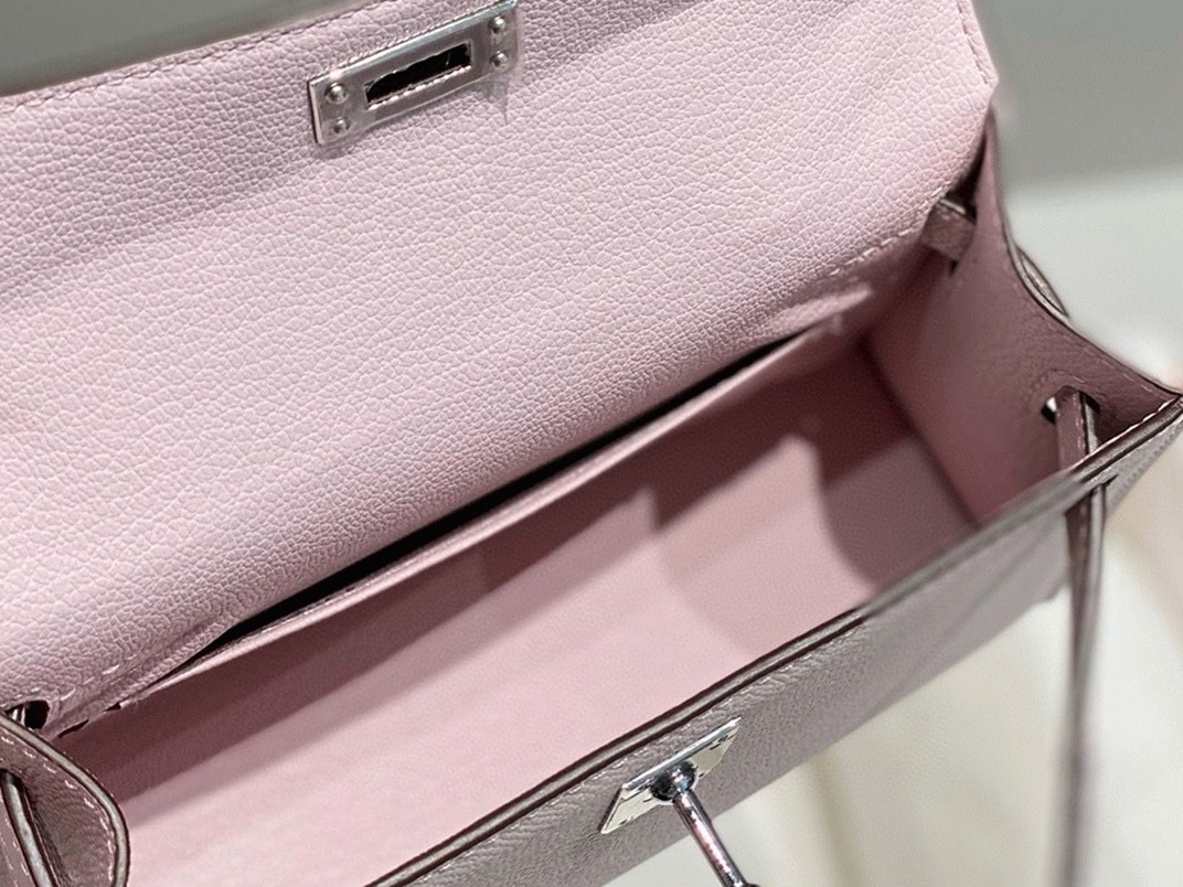 H**me5 Kelly Mini II Bag Replica in Mauve Pale