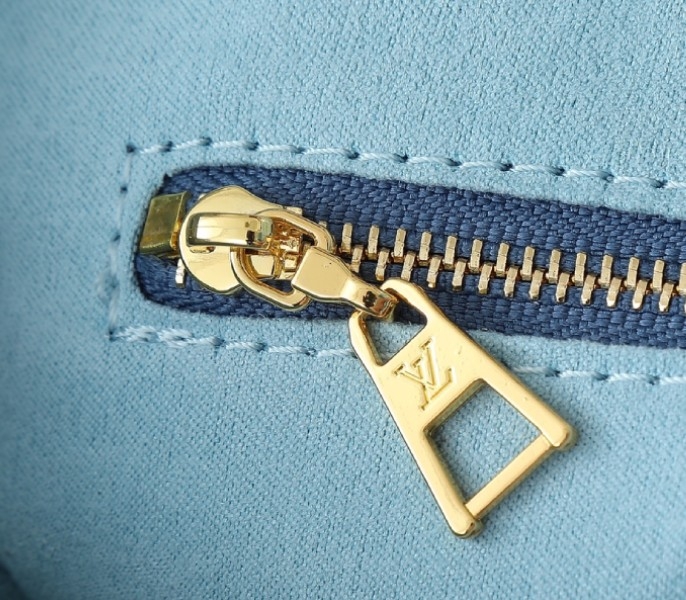 LV X TM Monogram Empreinte OnTheGo PM With Bijou Edition In Washed Blue