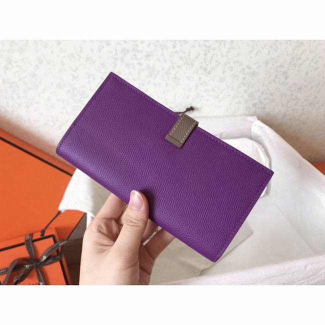 Ultraviolet Taupe Knockoff H**me5 Bearn Wallet