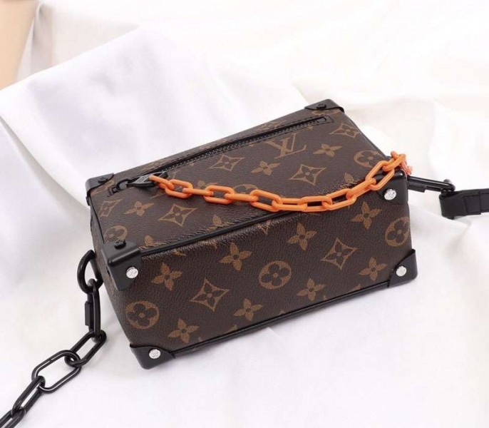 L0vis Vvtt0n Monogram Canvas Mini Soft Trunk Black Bag