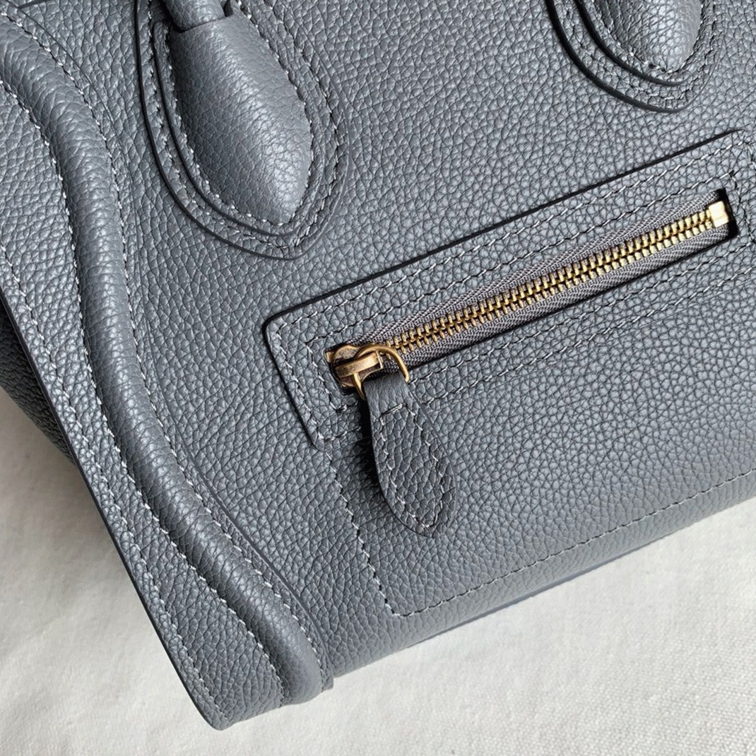 ce1i*e nano lU*gage tote bag faux in kohl