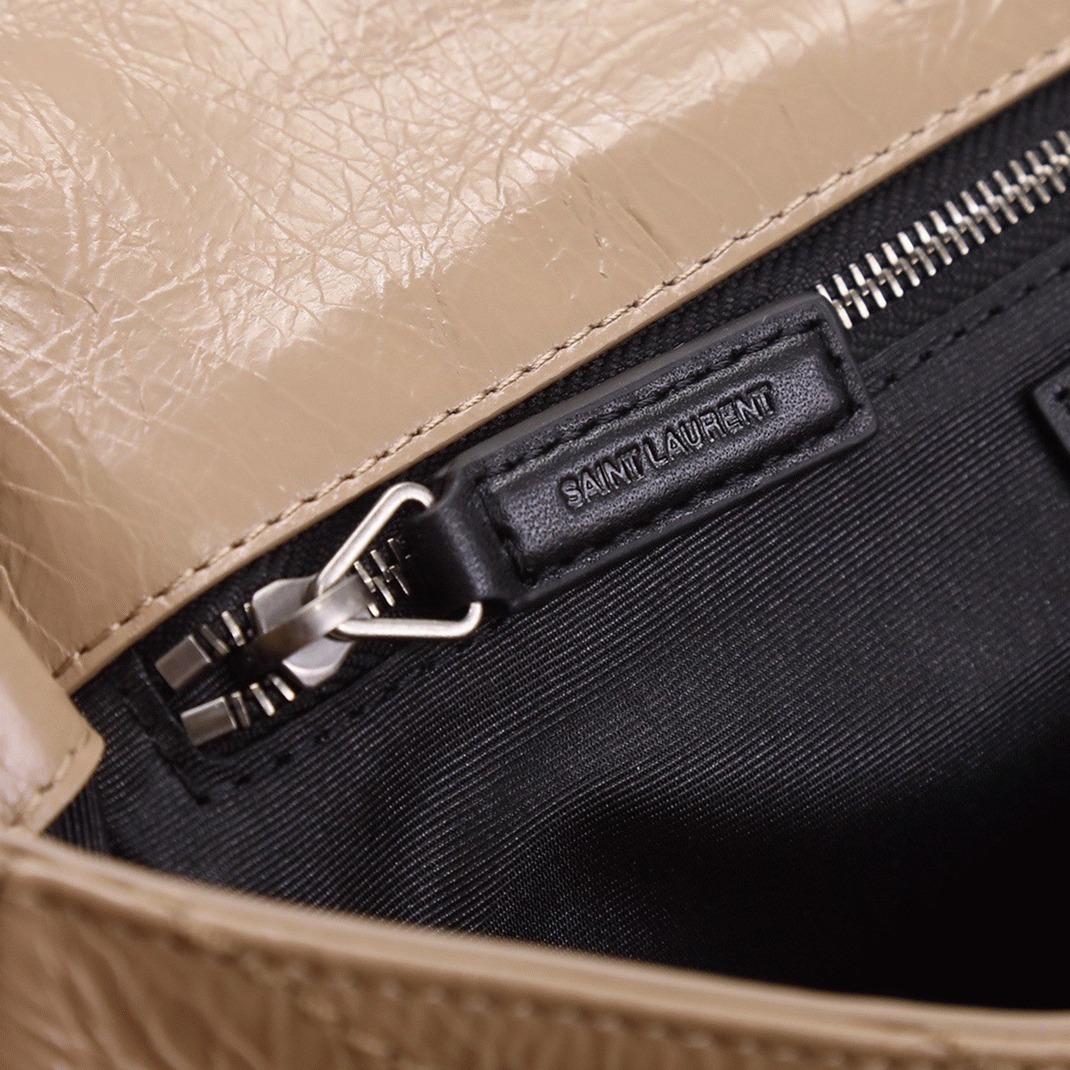 Fake Sa1nt Lau*nt Niki Medium Chain Bag Beige