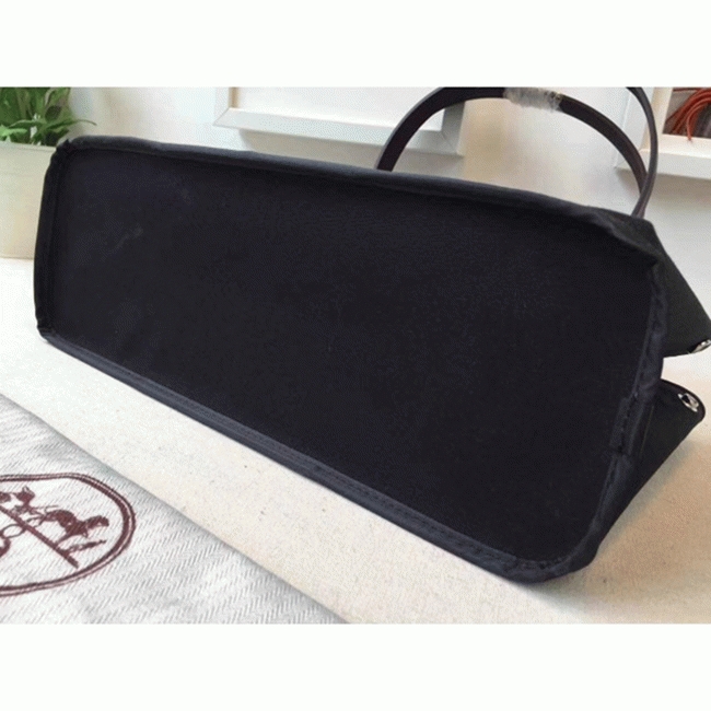 Black Canvas Fake Luxury H**me5 Cabag Elan Stylish Tote