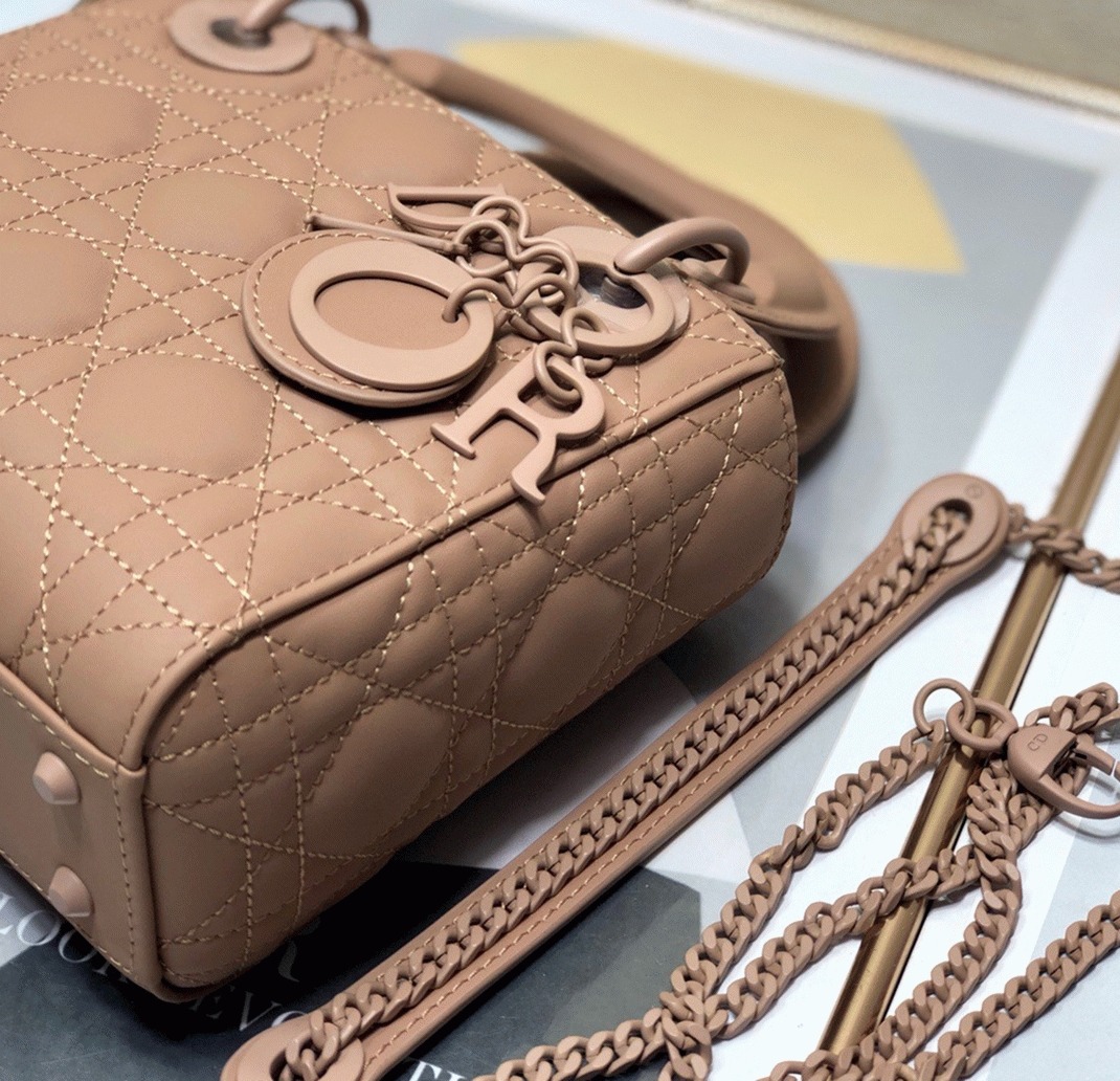 D10r Lady D10r Mini Chain Bag Replica in Blush