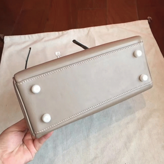 Grey Swift Knockoff H**me5 Retourne Kelly 25cm Luxe Tote