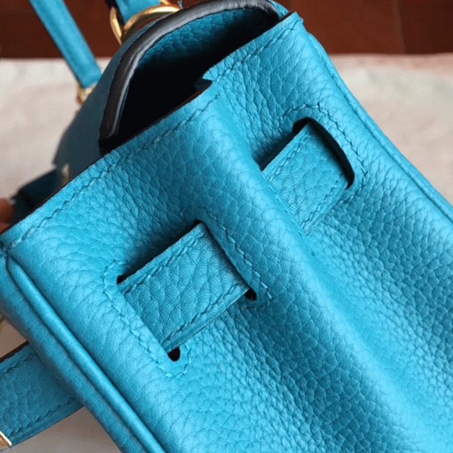 Turquoise Clemence Imitation H**me5 Kelly Retourne 28cm Colorful Bag