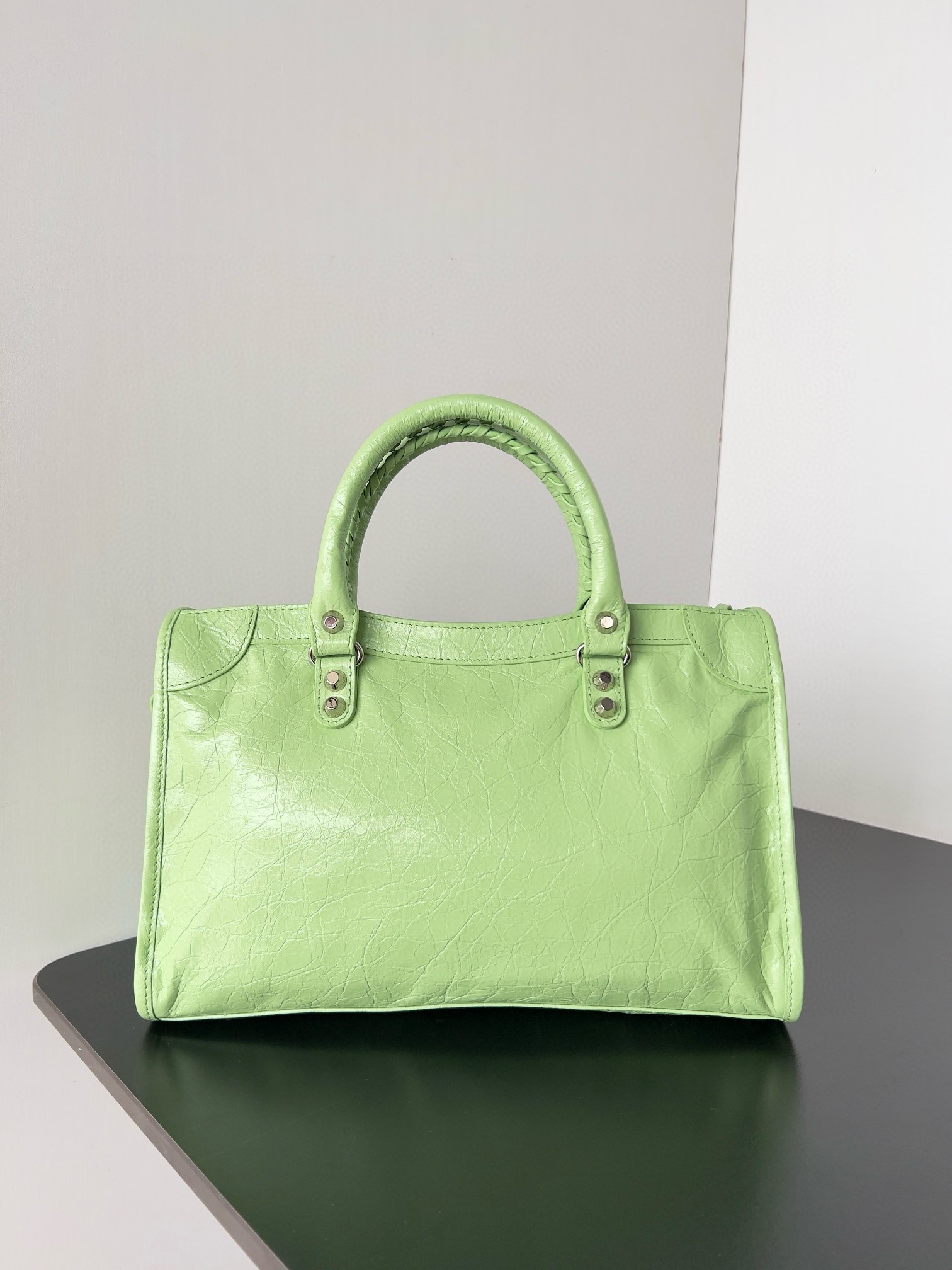 Knockoff Ba1en*iaga Le City Small Bag Green Arena Lambskin