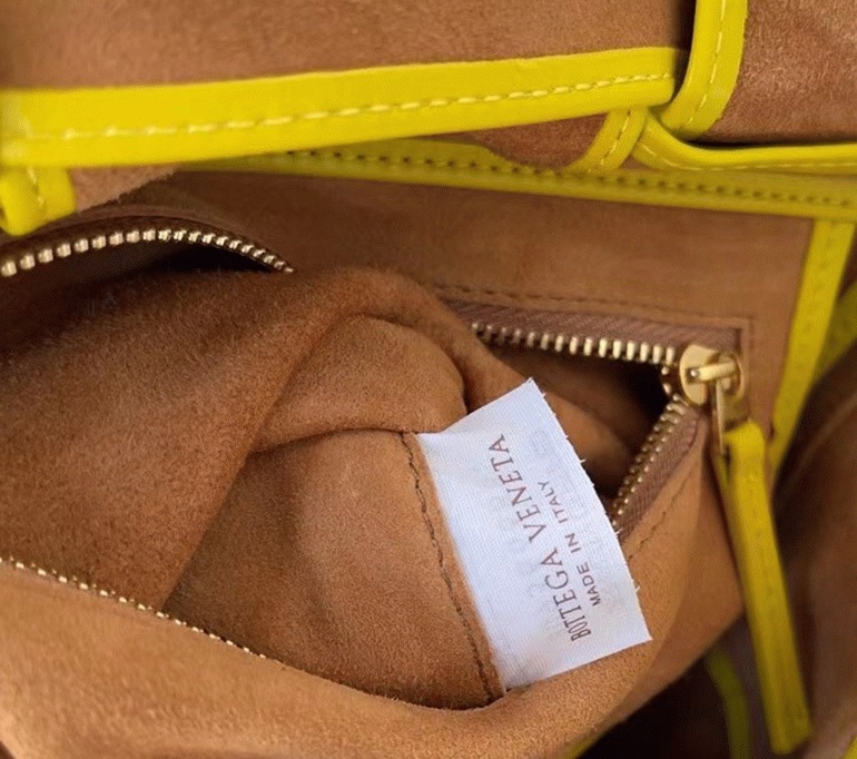Top Quality Fake B0tt*ga Ven*ta Arco Small Bag In Yellow Intrecciato Leather