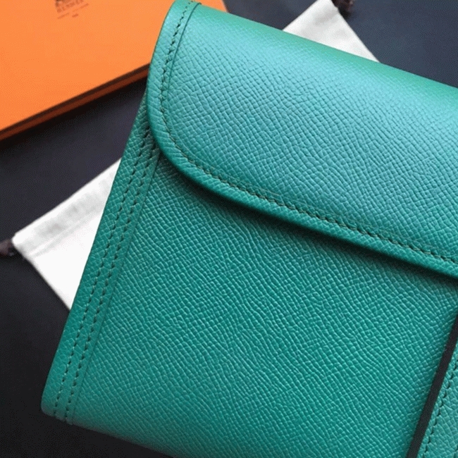 Dark green replica H**me5 Jige Elan 29 clutch bag