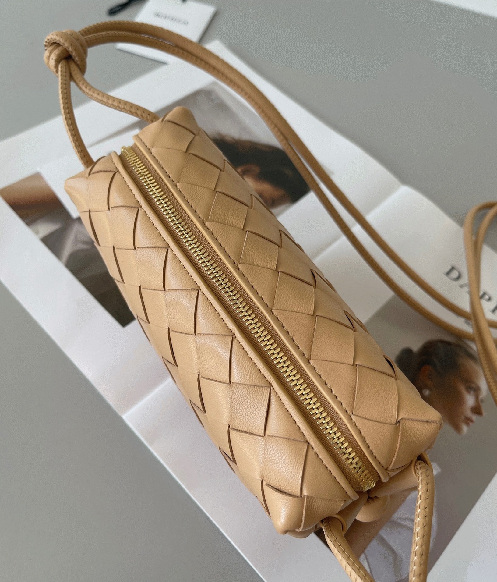 Fake B0tt*ga Ven*ta Loop Mini Bag Almond