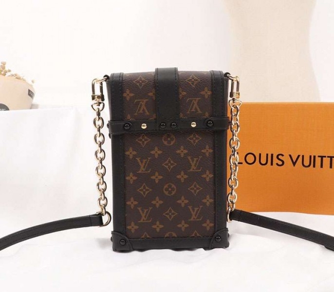 L0vis Vvtt0n Monogram Canvas Vertical Trunk Pochette