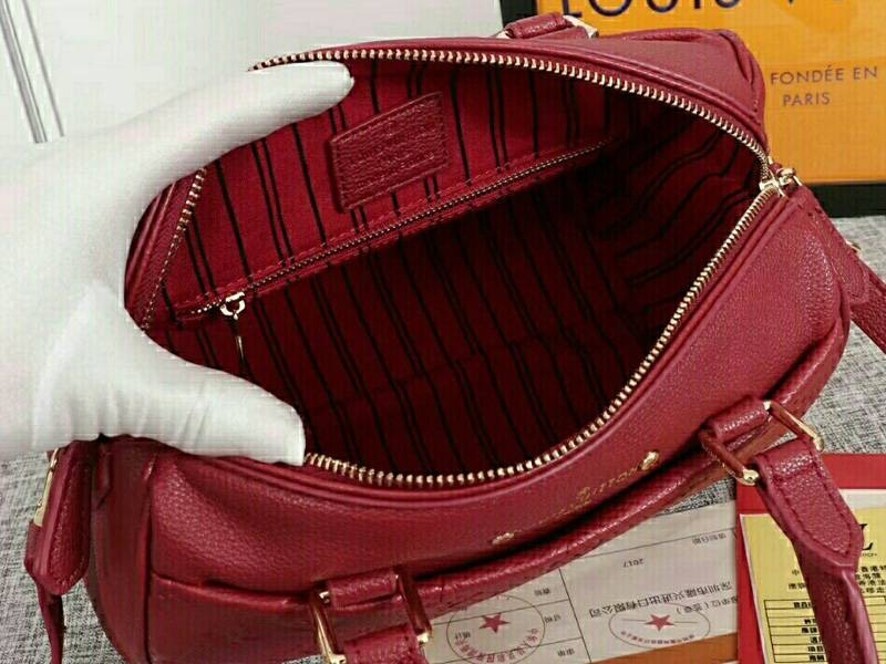 L0vis Vvtt0n Monogram Empreinte Speedy Bandouliere 25 Handbag In Bordeaux