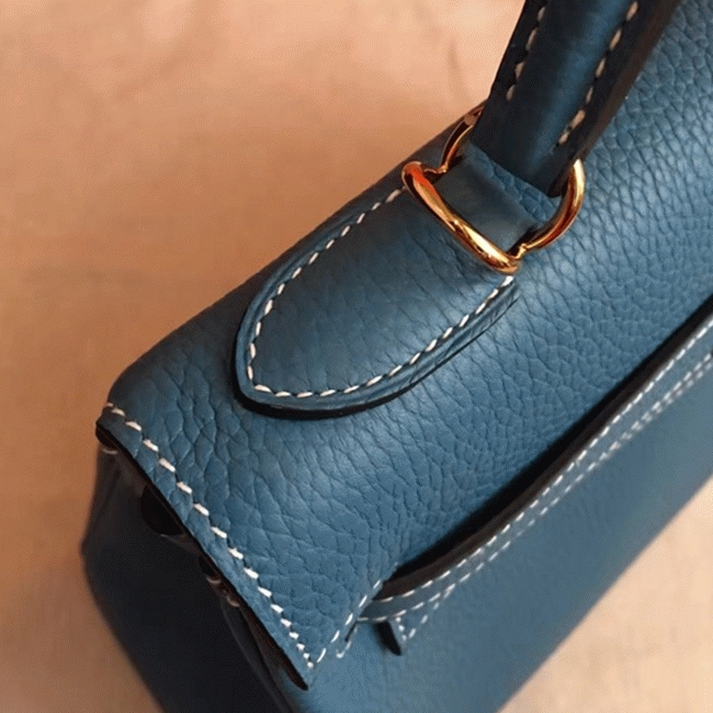 Blue Jean Clemence Replica H**me5 Kelly Retourne 32cm Elegant Purse
