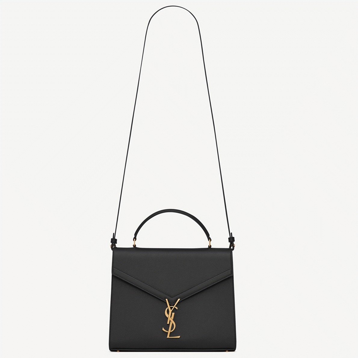 Fake Sa1nt Lau*nt Cassandra Medium Bag Black