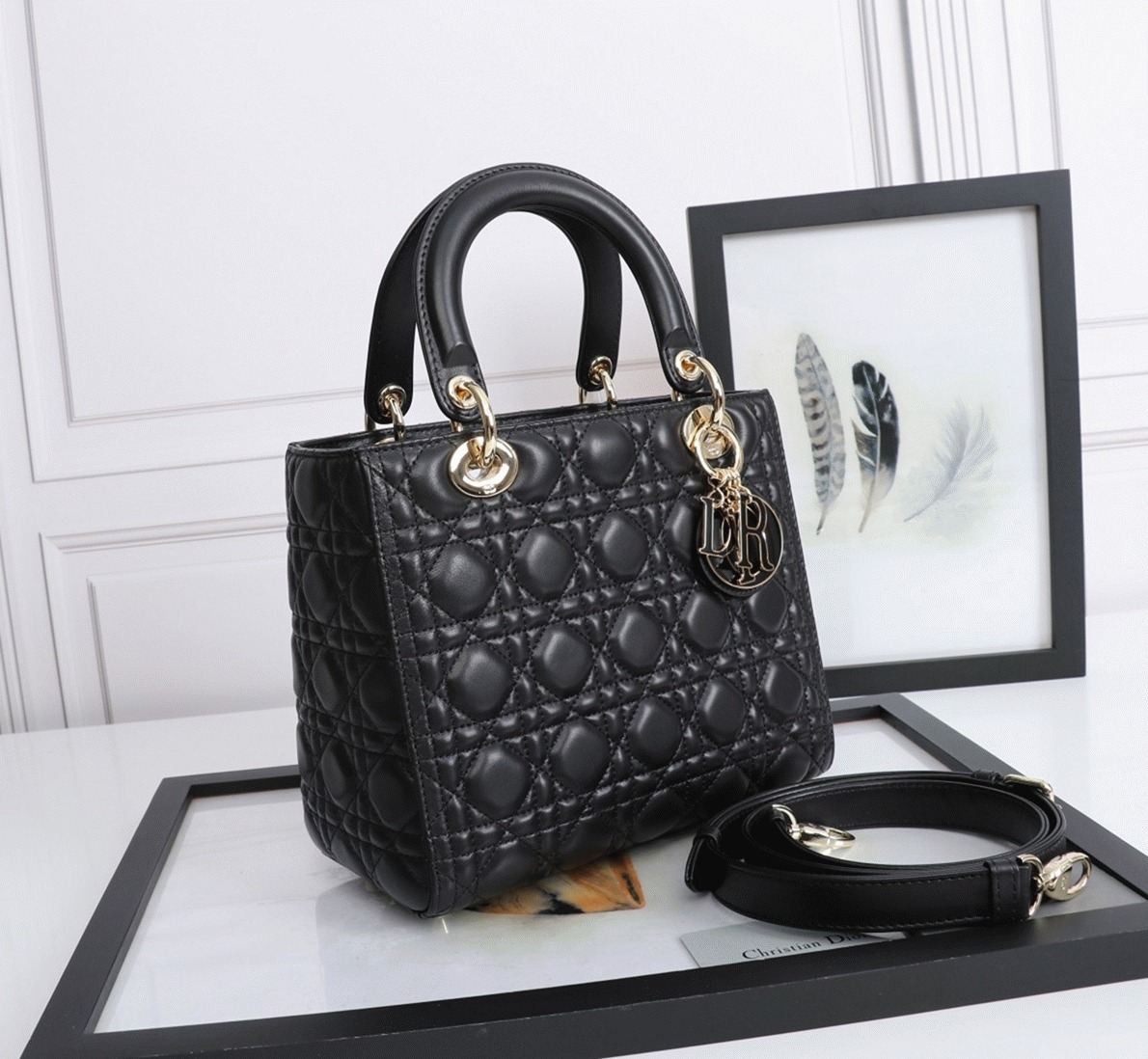 D10r Lady D10r Medium Bag Replica in Black