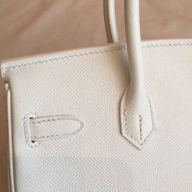 preM1vm replica white h**me5 birkin 25cm handbag