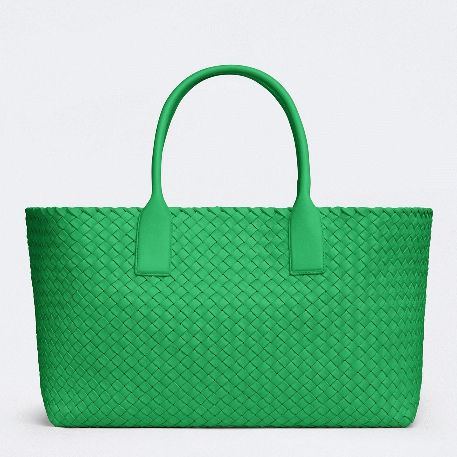 Top Quality Fake B0tt*ga Ven*ta Cabat Medium Bag In Green Intrecciato Lambskin