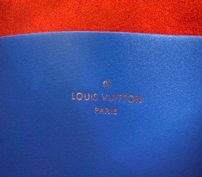 L0vis Vvtt0n Coussin Pochette In Blue And Red