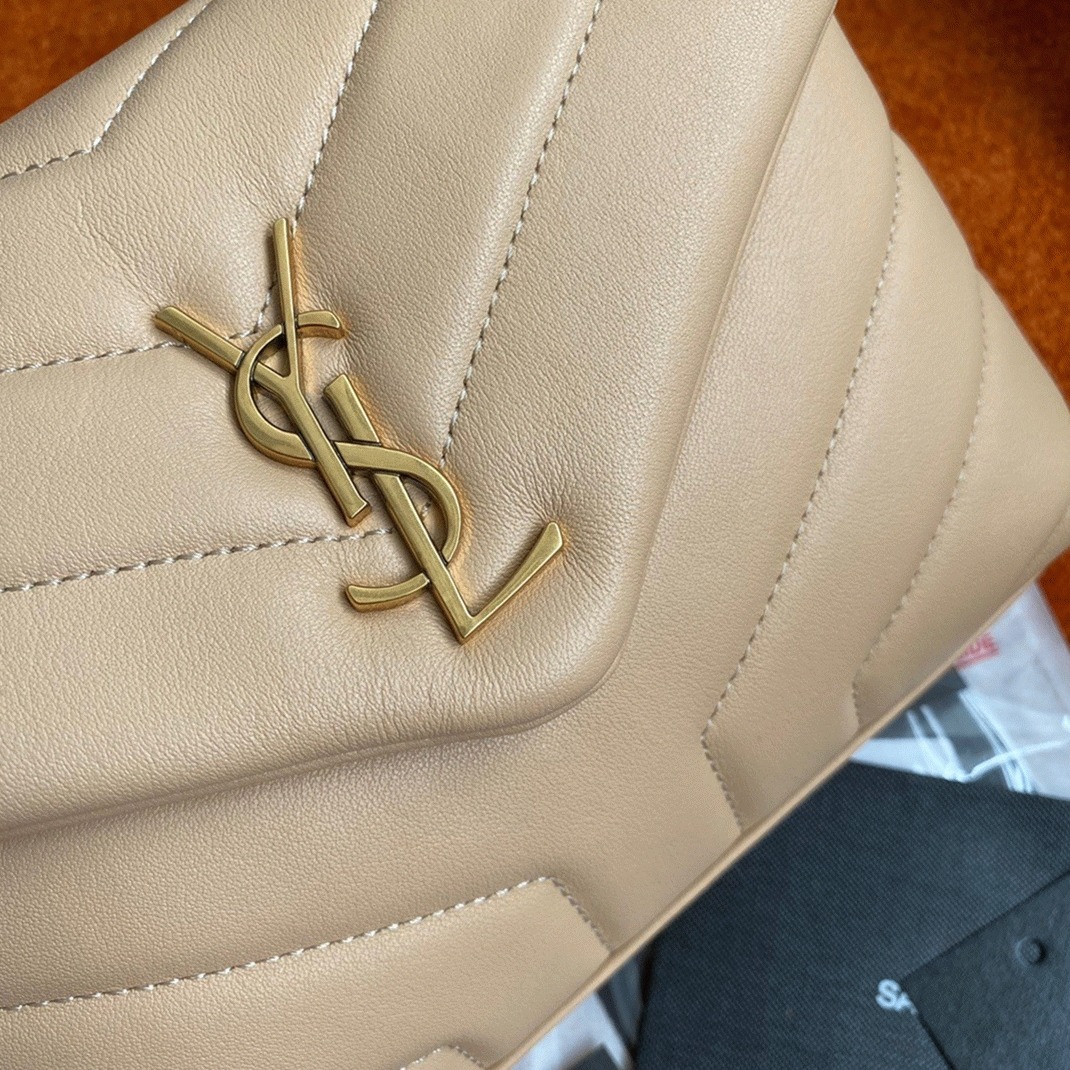 Fake Sa1nt Lau*nt LouLou Toy Strap Bag Beige