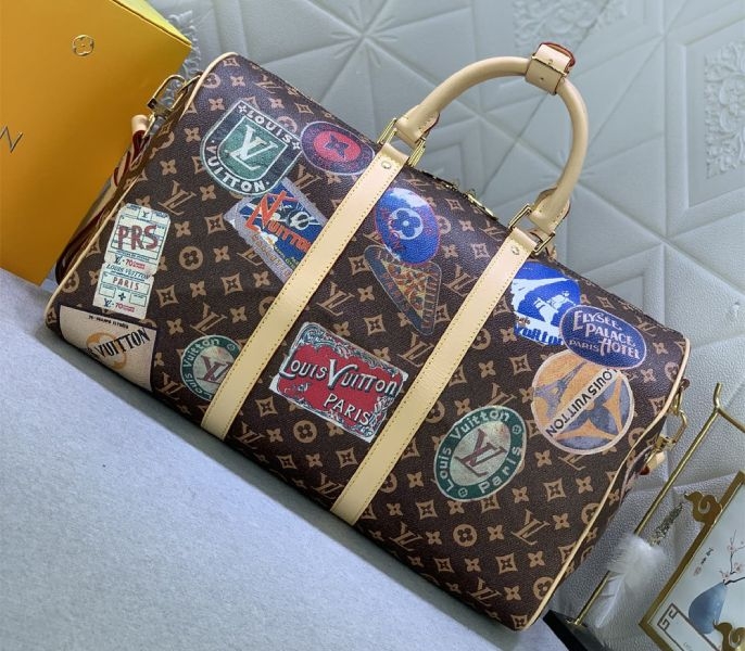 L0vis Vvtt0n Flight Mode Monogram Canvas Keepall Bandouliere 45 Travel Bag