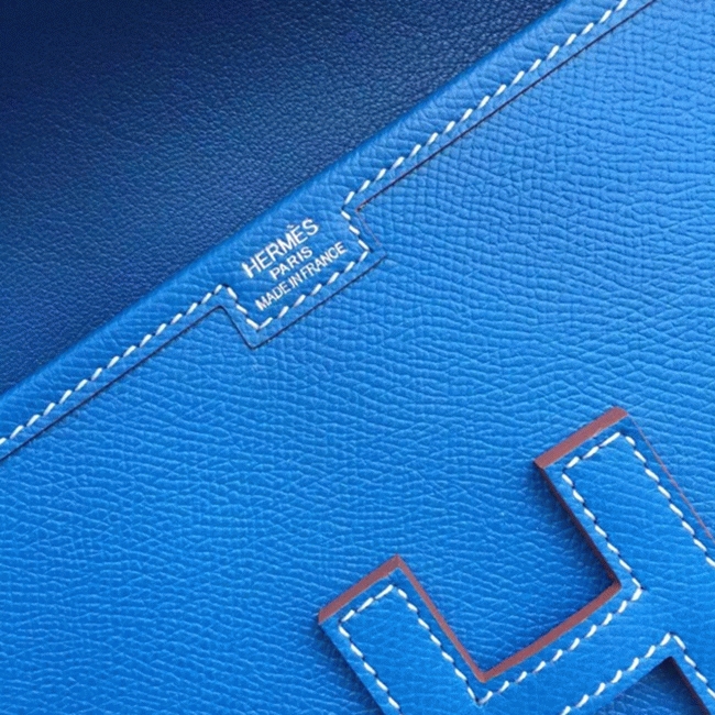Blue replica H**me5 Jige Elan 29 clutch bag