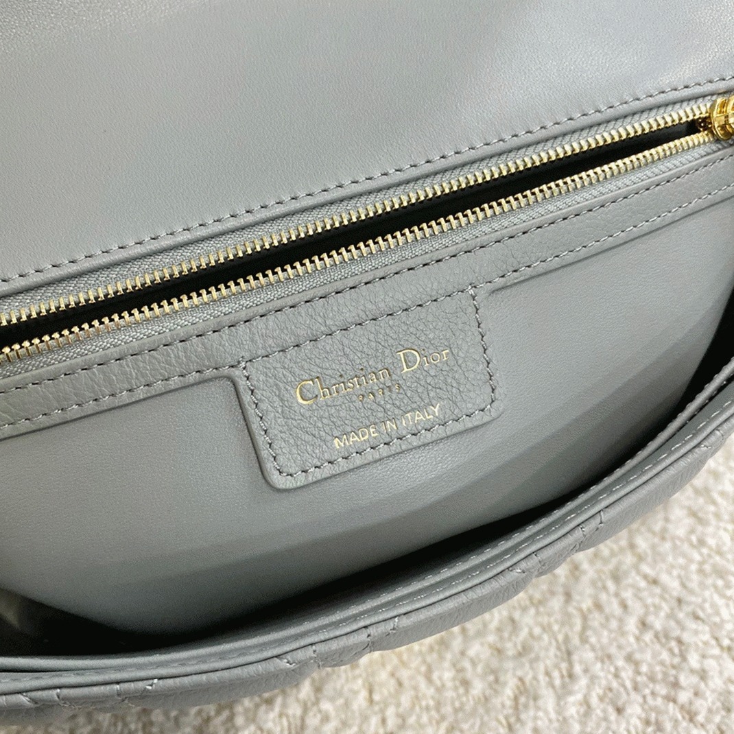 D10r Caro Large Bag Knockoff in Grey