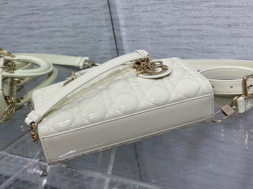 D10r Lady D-Joy Small Bag Knockoff in White