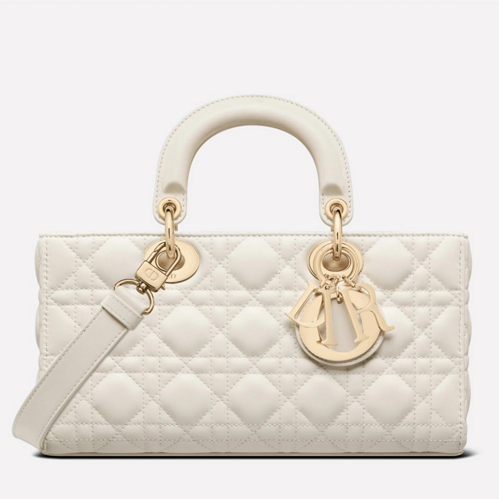 D10r Lady D-Joy Medium Bag Fake in White