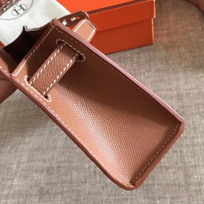 H**me5 Gold Epsom High Quality Replica Kelly Pochette Elegant Clutch