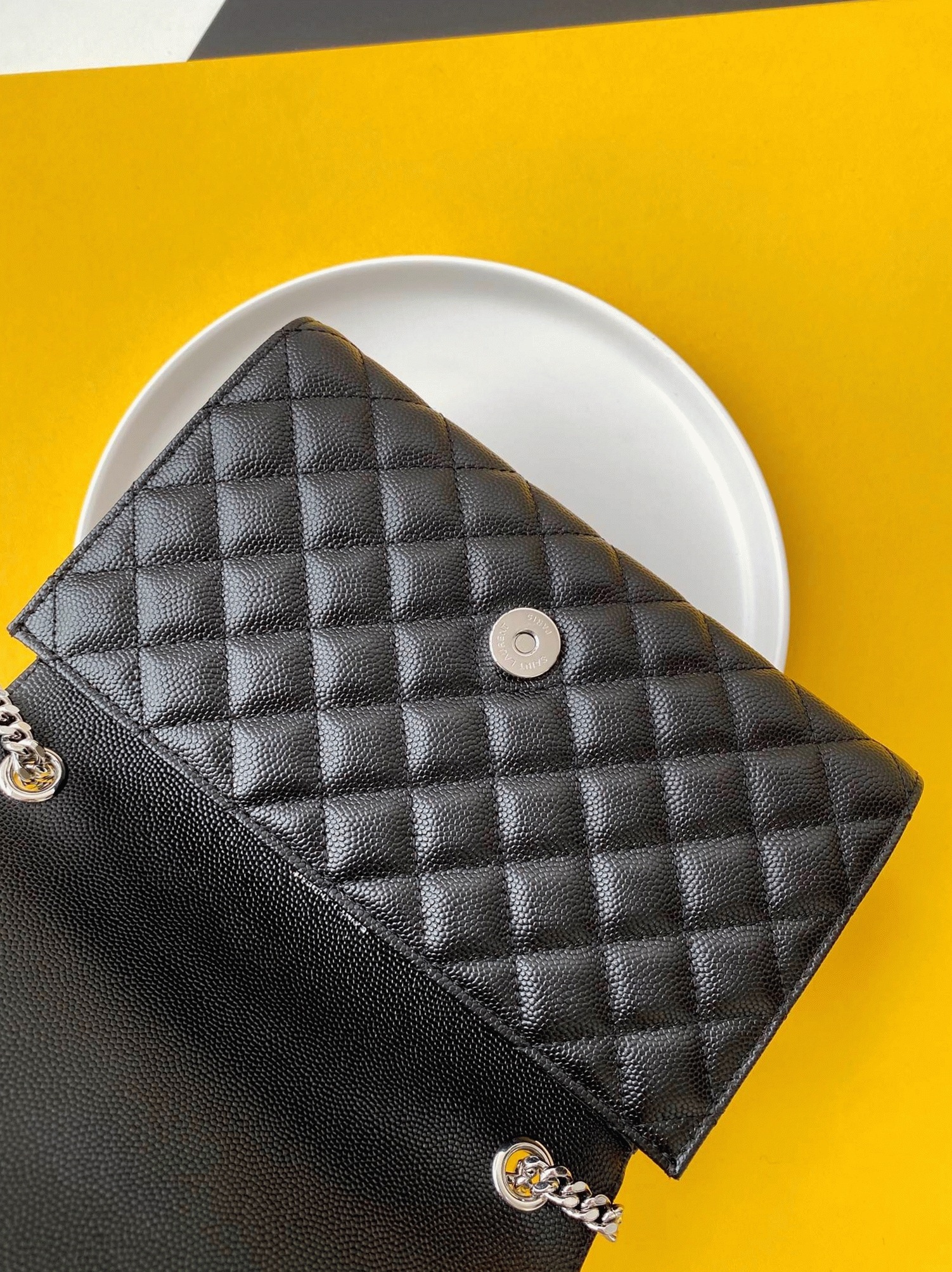 Replica Sa1nt Lau*nt Envelope Small Bag Noir