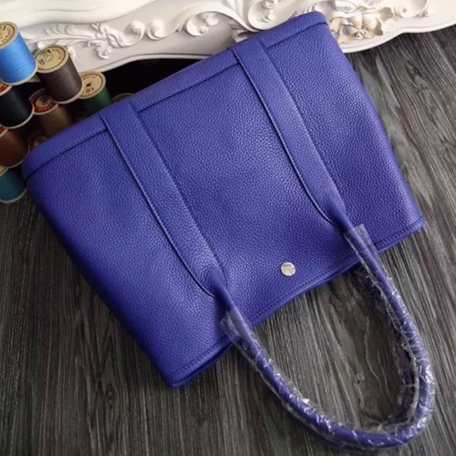 Electric Blue Replica H**me5 Garden Party 30cm Tote Handbag