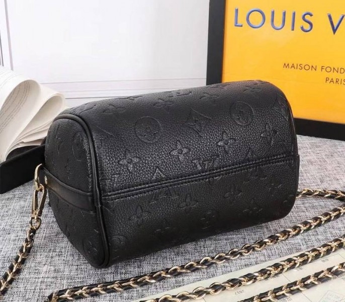 L0vis Vvtt0n Monogram Empreinte Speedy BB Handbag In Black