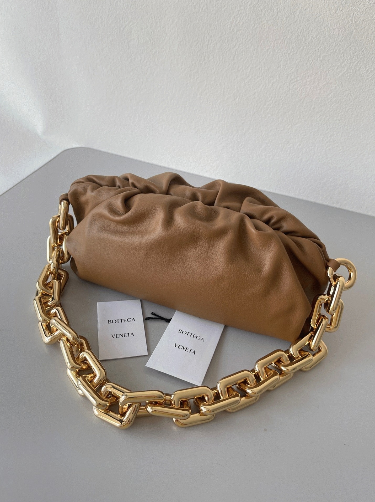 Replica B0tt*ga Ven*ta The Chain Pouch Bag Teak