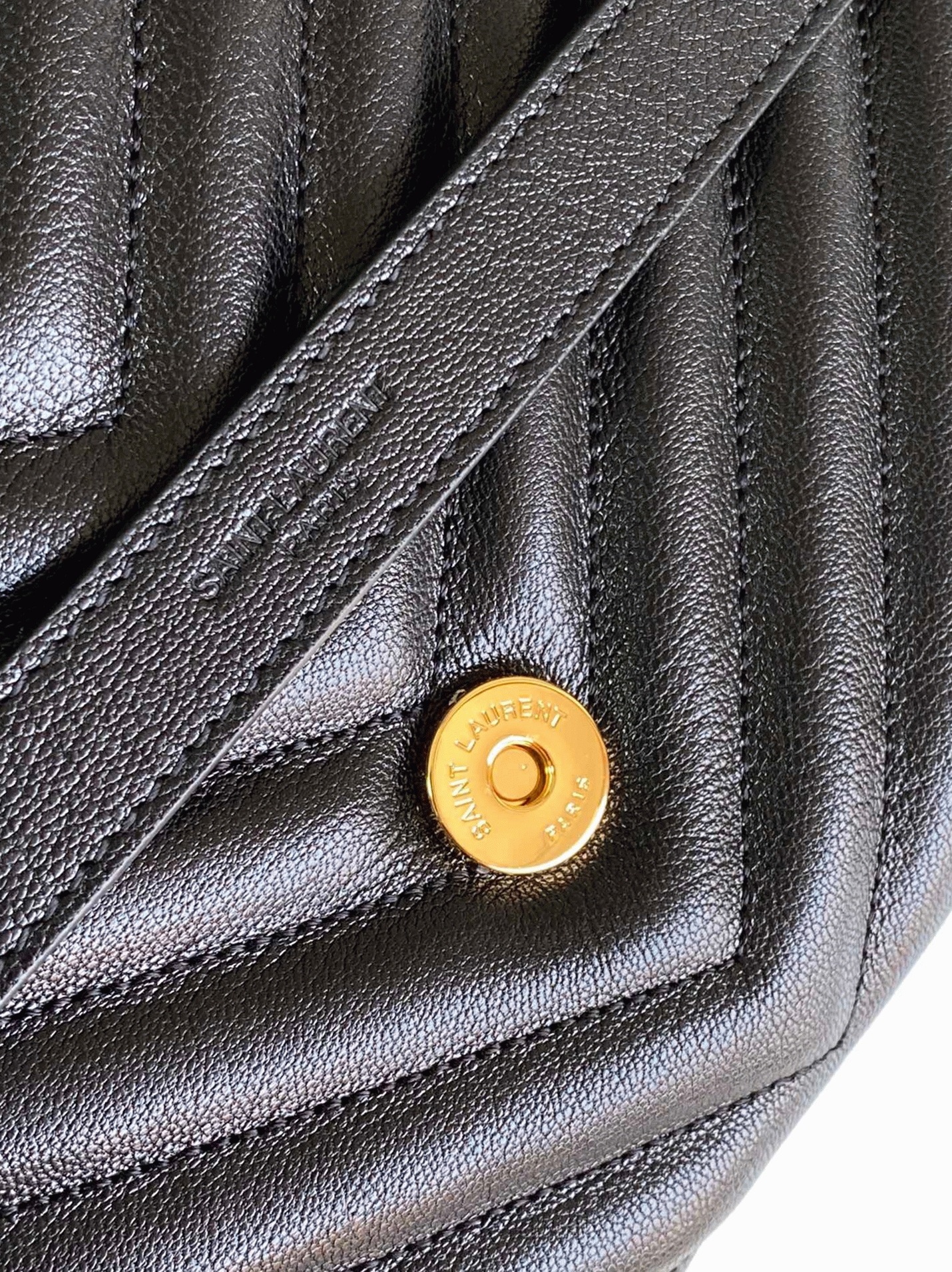 Replica Sa1nt Lau*nt College Large Chain Bag Black