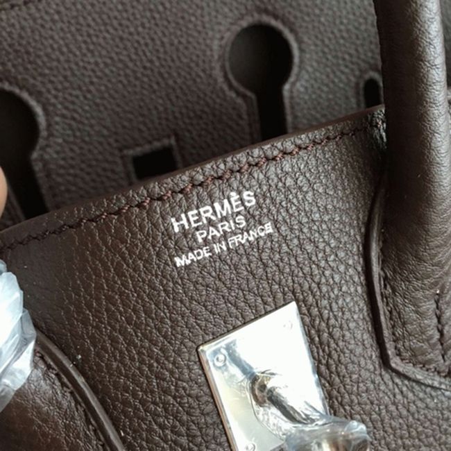 H**me5 Birkin 25cm Handmade Knockoff Bag in Café Shade