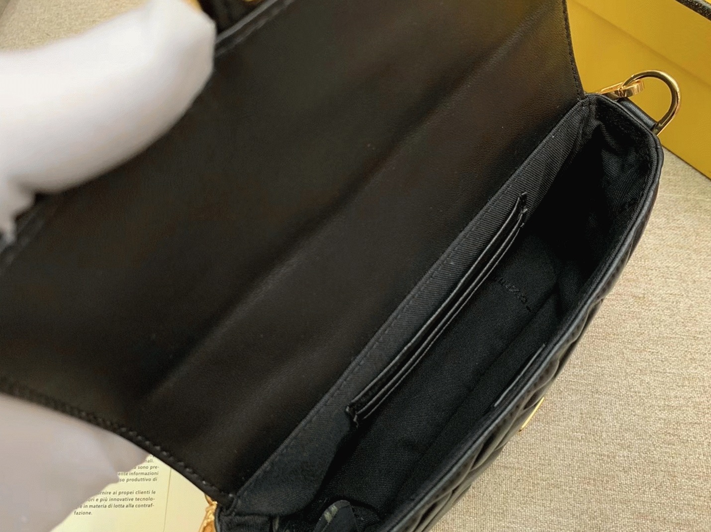 Top Quality Fake F**di Small Baguette Bag In Black FF