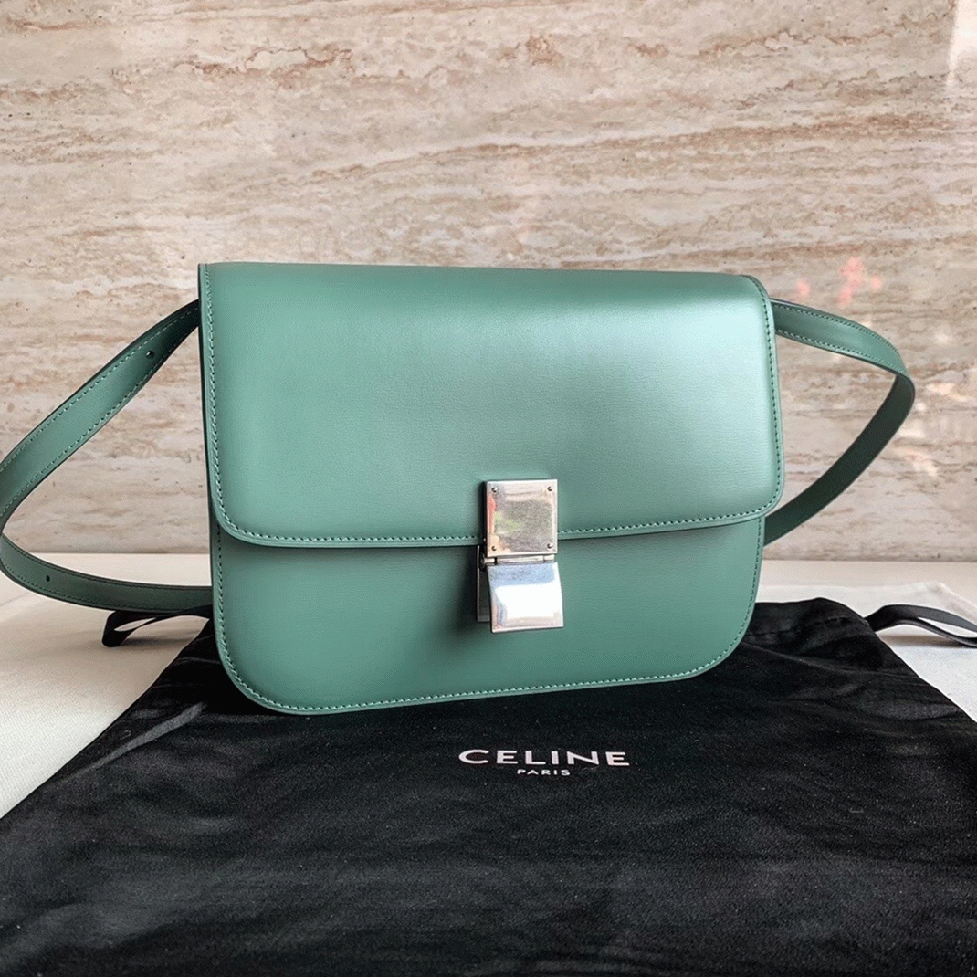 Top Quality Replica Ce1i*e Classic Box Medium Bag In Celadon