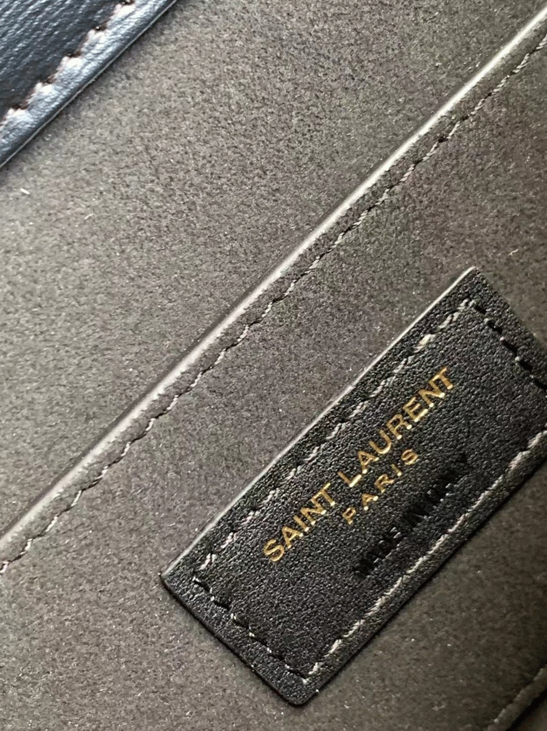 Knockoff Sa1nt Lau*nt Sunset Medium Chain Bag Black Calfskin