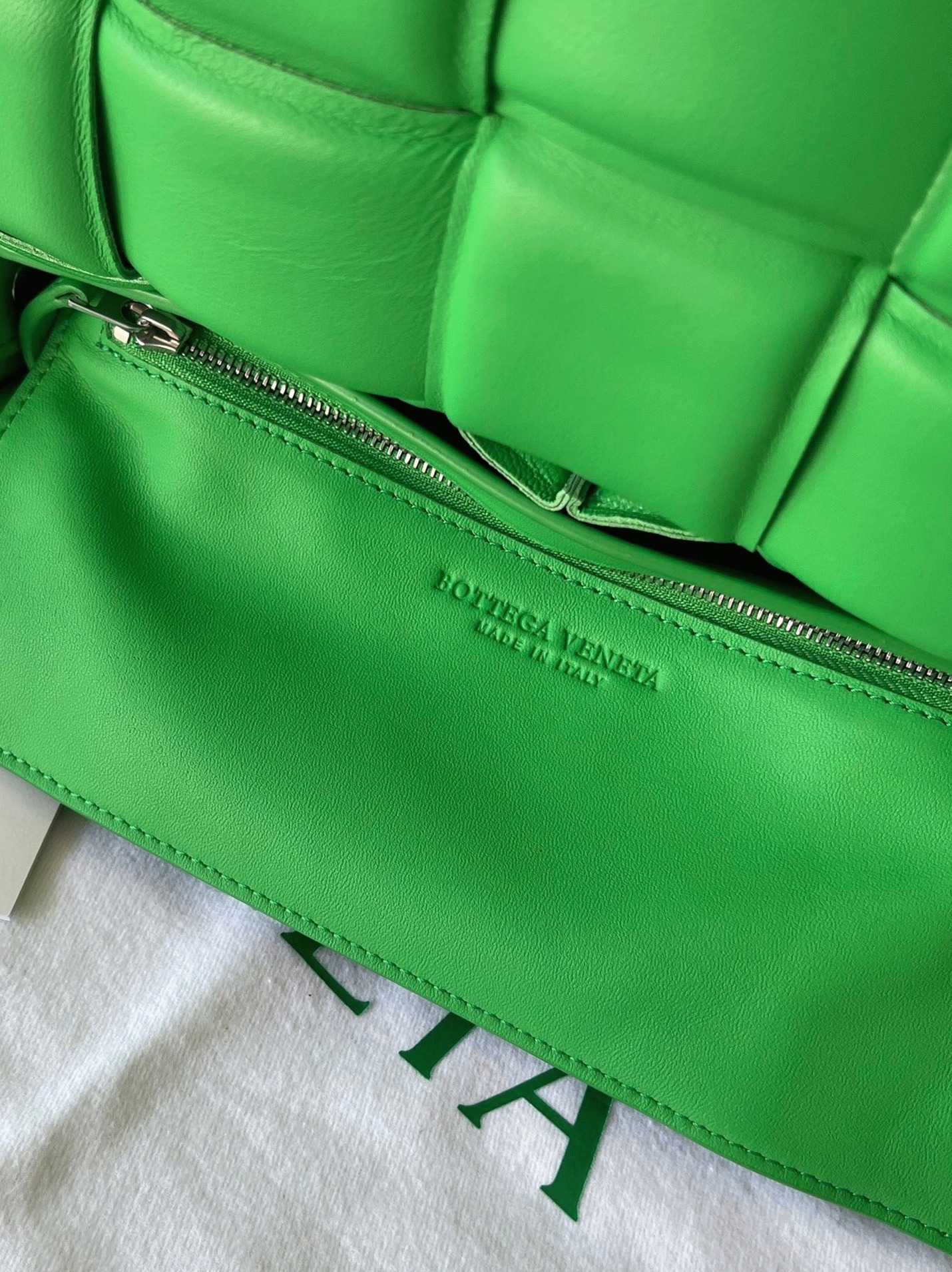 Top Quality Knockoff B0tt*ga Ven*ta Padded Cassette Bag In Parakeet