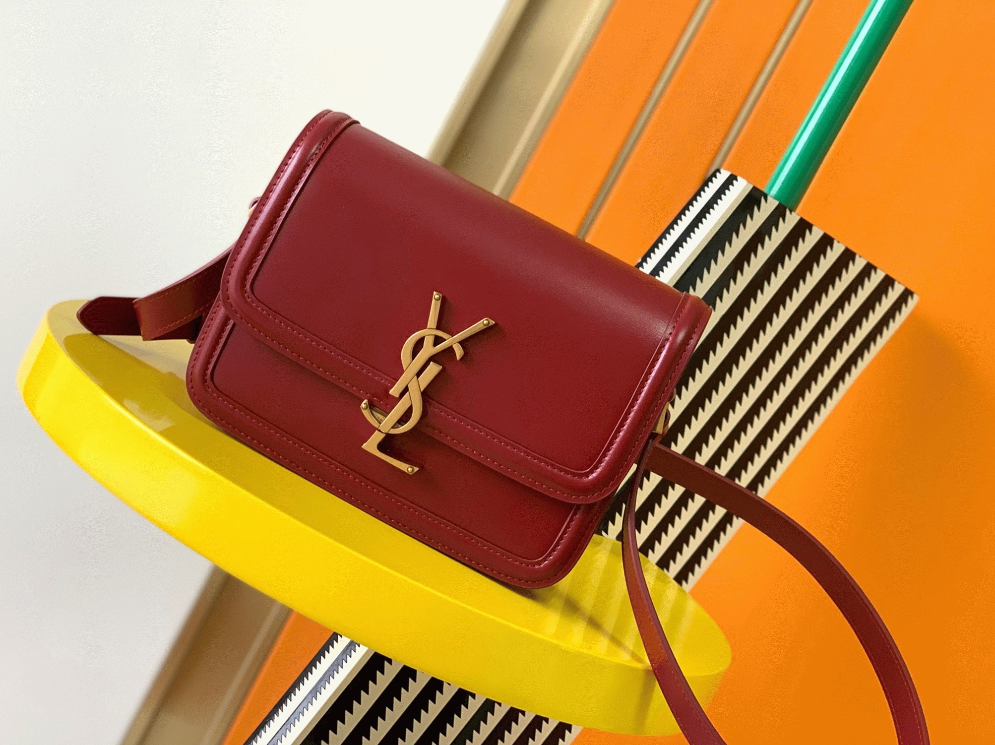 Replica Sa1nt Lau*nt Small Solferino Bag Red Calfskin