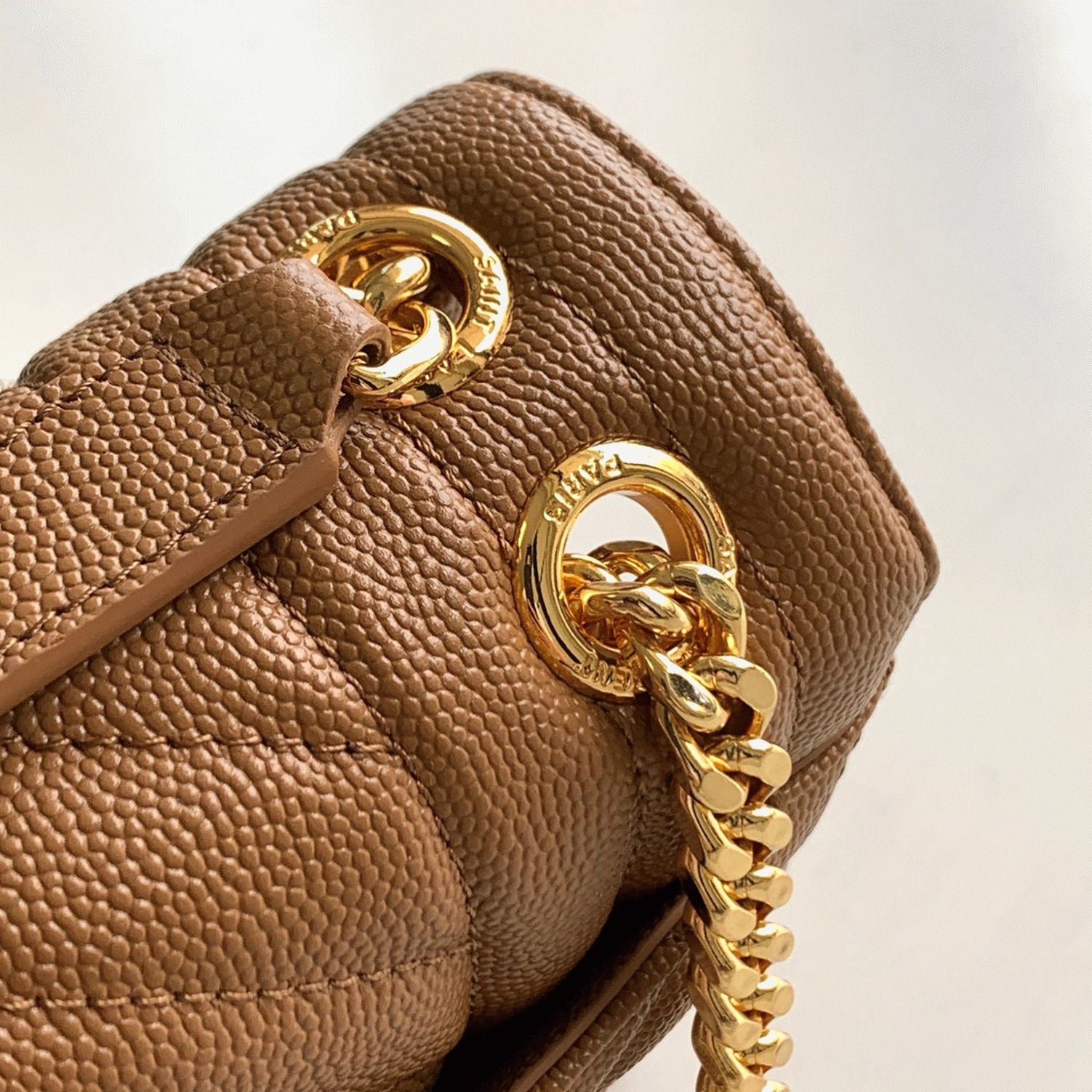 Fake Sa1nt Lau*nt Envelope Medium Bag Brown