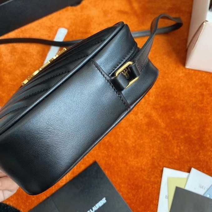 Replica Sa1nt Lau*nt Lou Camera Bag Black