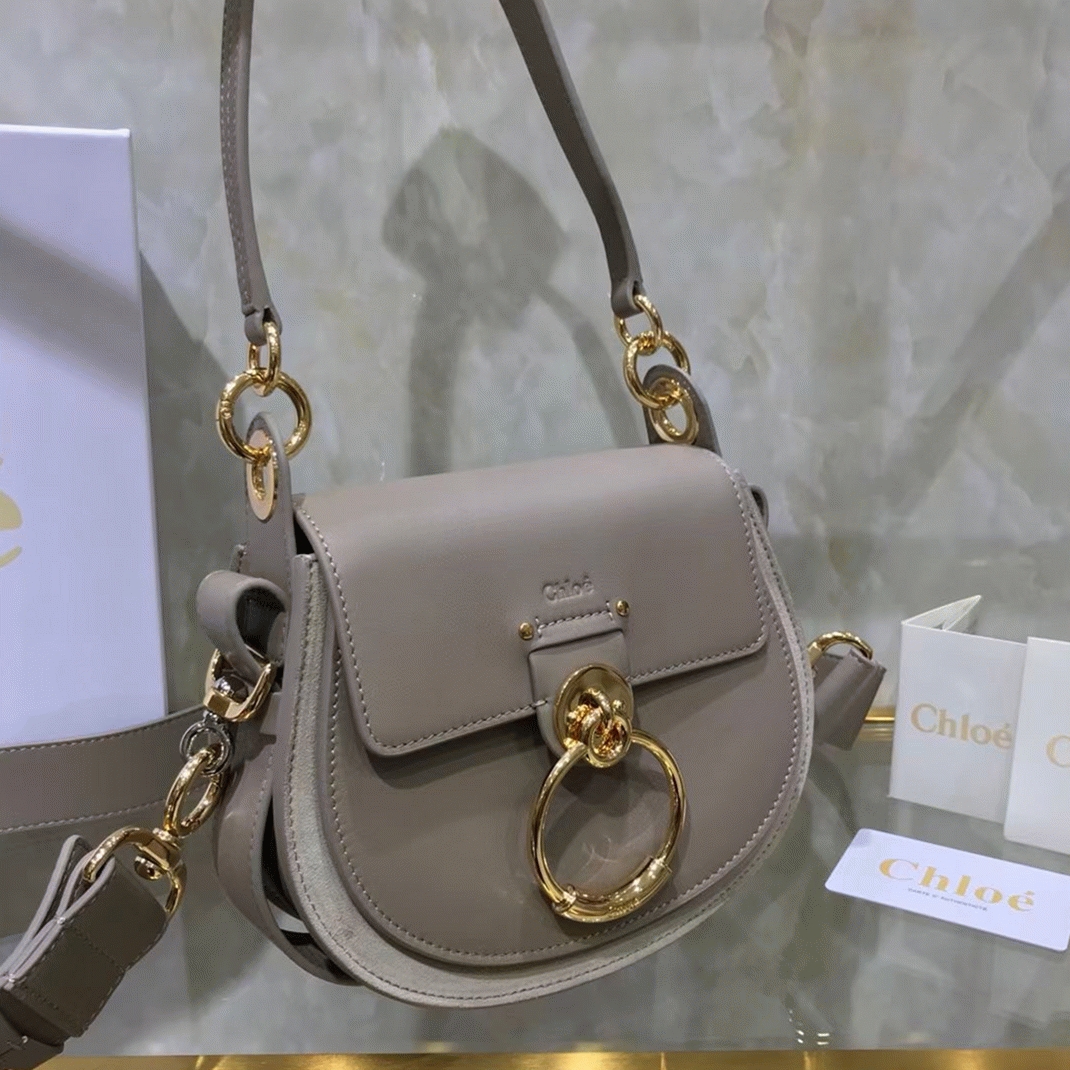 top quality replica Ch10e small tess shoulder bag in grey calfskin