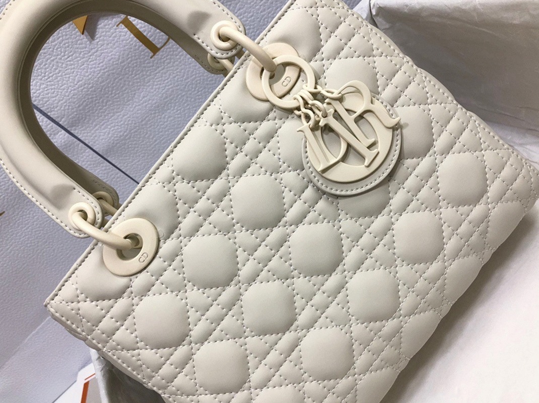 D10r Lady D10r Medium Bag Knockoff in White