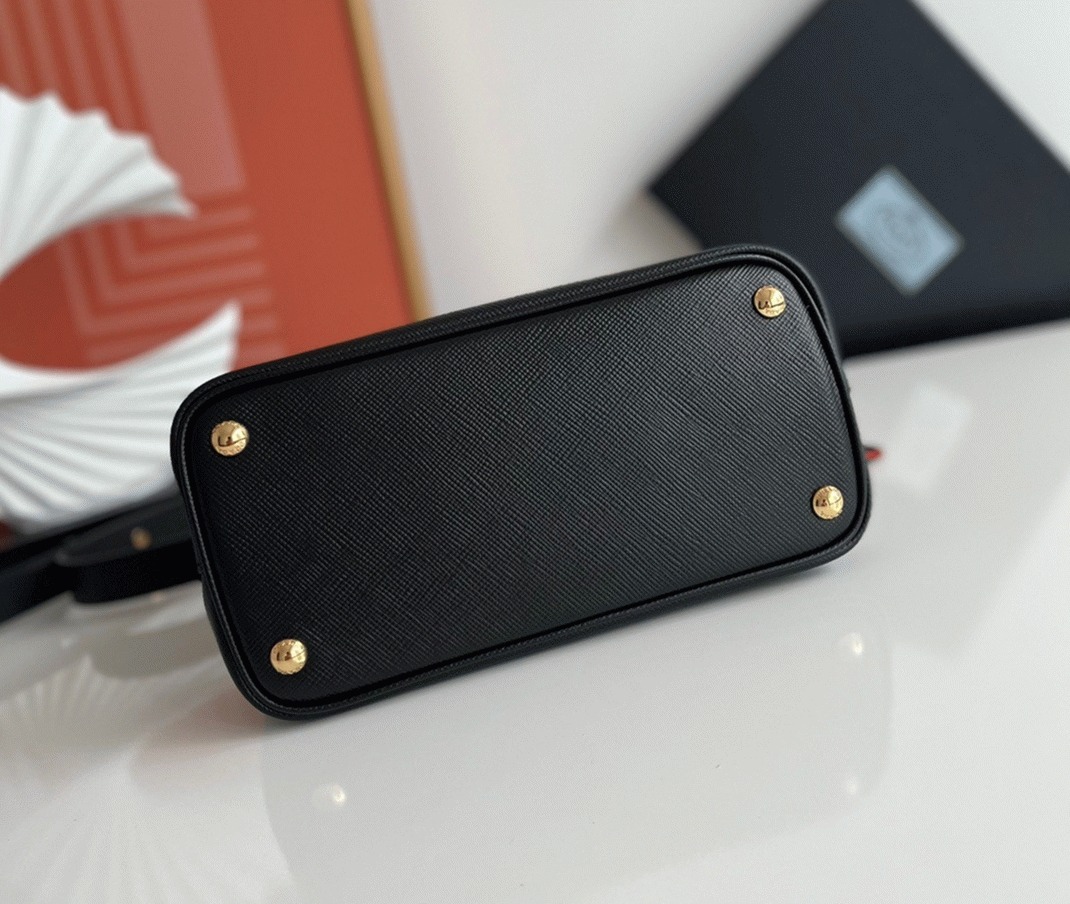 Black Pra*a Double Mini Bag Replica