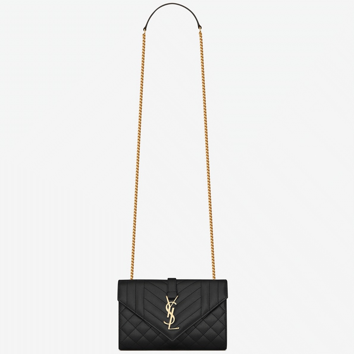Replica Sa1nt Lau*nt Envelope Small Bag Black