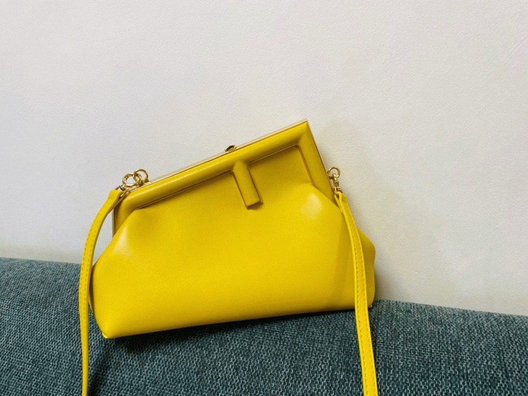 Top Quality Fake F**di First Small Bag In Yellow