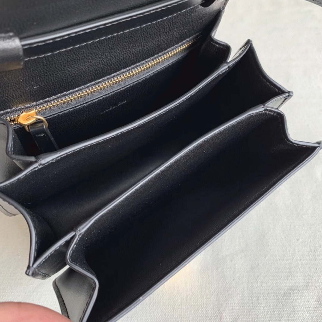 Top Quality Imitation Ce1i*e Classic Box Small Bag In Black