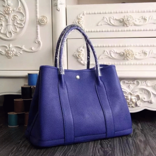 Electric Blue Replica H**me5 Garden Party 30cm Tote Handbag